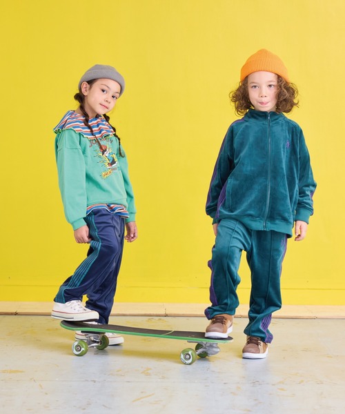 BIG FIELD（ビッグフィールド）の「ベロアトラックパンツ（その他パンツ・キッズ・ネイビー/グレー/グリーン・120/110/100/90/150/140/130）」の8枚目の写真