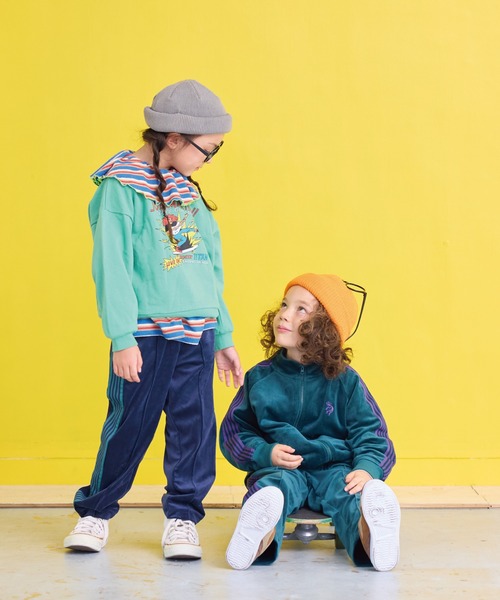 BIG FIELD（ビッグフィールド）の「ベロアトラックパンツ（その他パンツ・キッズ・ネイビー/グレー/グリーン・120/110/100/90/150/140/130）」の11枚目の写真