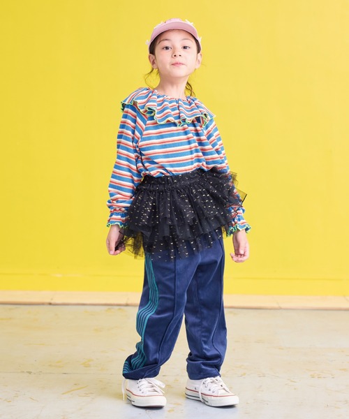 BIG FIELD（ビッグフィールド）の「ベロアトラックパンツ（その他パンツ・キッズ・ネイビー/グレー/グリーン・120/110/100/90/150/140/130）」の5枚目の写真