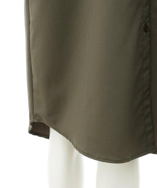 INGNI（イング）の「バックレースアップロングシャツ（シャツワンピース・レディース・チャコールグレー/カーキ/ベージュ・M）」の11枚目の写真