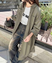 INGNI | バックレースアップロングシャツ(シャツワンピース)