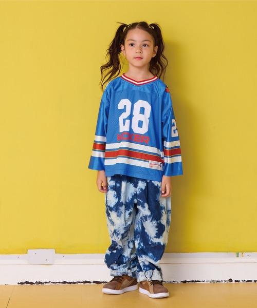 BIG FIELD(ビッグフィールド)の「デニムミリタリータックパンツ(デニムパンツ・キッズ・ブルー/ブラック・100/90/120/110/150/140/130)」の15枚目の写真