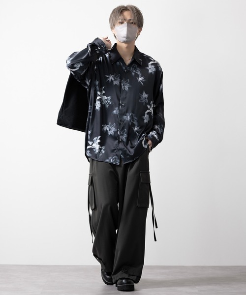【CLEL】Loose Draped Floral Pattern Shirt/ルーズドレープ花柄シャツ（シャツ/ブラウス）｜CLEL（クレイル）
