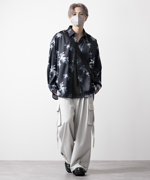 【CLEL】Loose Draped Floral Pattern Shirt/ルーズドレープ花柄シャツ（シャツ/ブラウス）｜CLEL（クレイル）