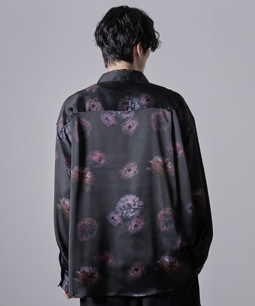 【CLEL】Loose Draped Floral Pattern Shirt/ルーズドレープ花柄シャツ（シャツ/ブラウス）｜CLEL（クレイル）