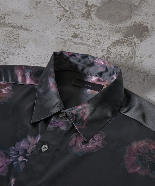 【CLEL】Loose Draped Floral Pattern Shirt/ルーズドレープ花柄シャツ（シャツ/ブラウス）｜CLEL（クレイル）