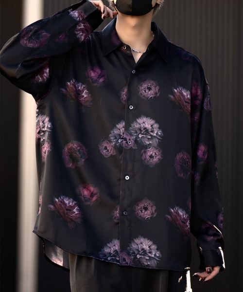 【CLEL】Loose Draped Floral Pattern Shirt/ルーズドレープ花柄シャツ（シャツ/ブラウス）｜CLEL（クレイル）