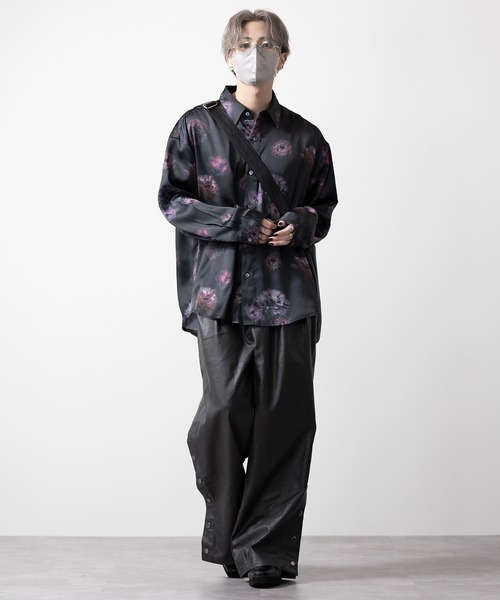 【CLEL】Loose Draped Floral Pattern Shirt/ルーズドレープ花柄シャツ（シャツ/ブラウス）｜CLEL（クレイル）