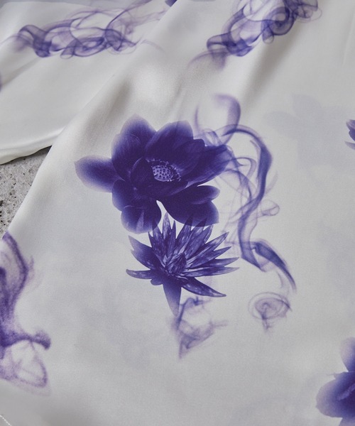 【CLEL】Loose Draped Floral Pattern Shirt/ルーズドレープ花柄シャツ（シャツ/ブラウス）｜CLEL（クレイル）