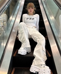 Never mind the XU / Chikashitsu+ | 韓国ファッション nmtc + エヌエムティーシープラス slim fit pocket cargo pants スリムフィットポケットカーゴパンツ スリムパンツ ストラップカーゴパンツ 韓国 ストリート ストリートファッション(カーゴパンツ)