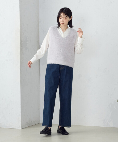 COMME CA ISM(コムサイズム)の「ポリエステルデシン ボウタイブラウス(シャツ/ブラウス・レディース・ホワイト/ブラック・LARGE/MEDIUM)」の12枚目の写真