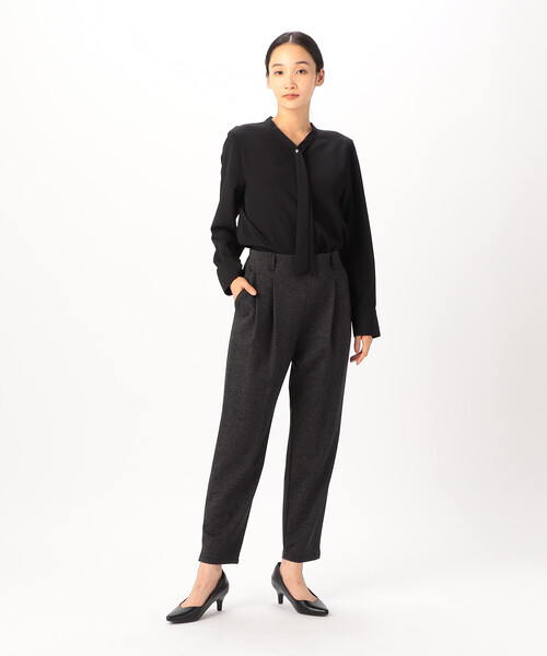 COMME CA ISM(コムサイズム)の「ポリエステルデシン ボウタイブラウス(シャツ/ブラウス・レディース・ホワイト/ブラック・LARGE/MEDIUM)」の13枚目の写真