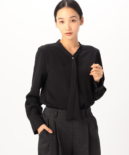 COMME CA ISM(コムサイズム)の「ポリエステルデシン ボウタイブラウス(シャツ/ブラウス・レディース・ホワイト/ブラック・LARGE/MEDIUM)」の14枚目の写真