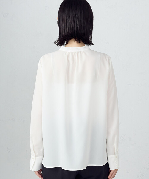 COMME CA ISM(コムサイズム)の「ポリエステルデシン ボウタイブラウス(シャツ/ブラウス・レディース・ホワイト/ブラック・LARGE/MEDIUM)」の17枚目の写真