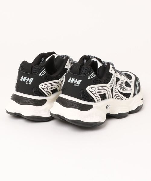セール】【shoes365】メッシュパネル厚底スニーカー（スニーカー