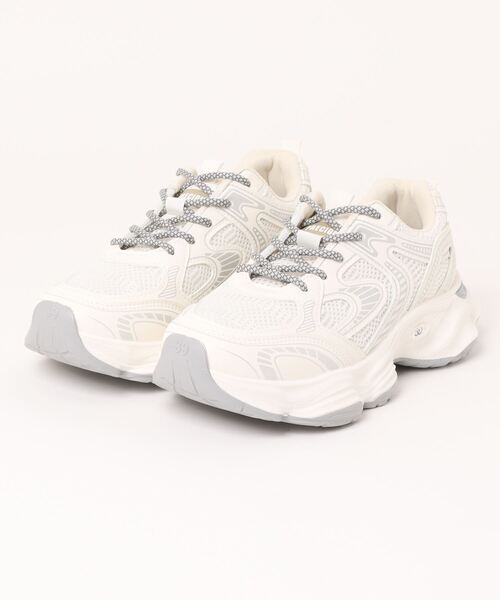 shoes365(シューズスリーシックスファイヴ)の「【shoes365】メッシュパネル厚底スニーカー(スニーカー・メンズ・ブラック/オフホワイト・24.5cm/25.0cm/25.5cm/26.0cm/26.5cm/27.0cm)」の11枚目の写真