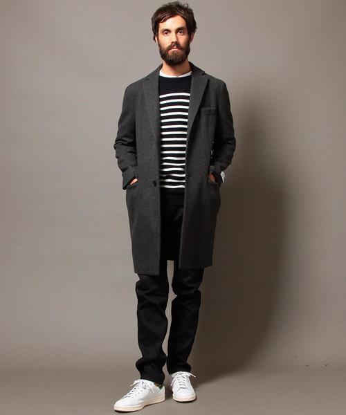 【BEAUTY&YOUTH】 ダークグレー チェスターコート BEAUTY&YOUTH UNITED ARROWS｜ビューティーアンドユース