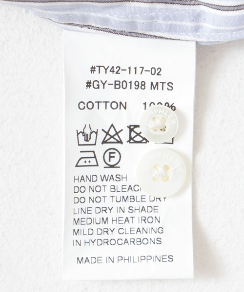 GYMPHLEX（ジムフレックス）の「GYMPHLEX　MTS SHORT B.D. SHIRTS Long-Sleeve（シャツ/ブラウス・レディース・ブラウン系その他/ブルー系その他・14）」の21枚目の写真