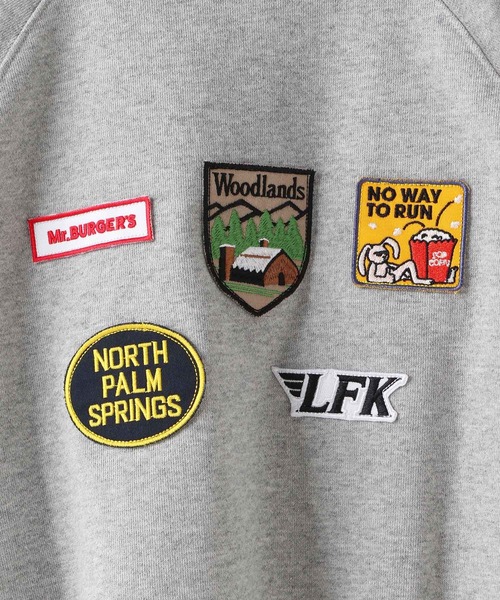 LOWRYS FARM（ローリーズファーム）の「バックワッペンウラケプルオーバー　152398（スウェット・キッズ・グレー/ネイビー/グリーン・110cm/120cm/130cm/140cm/150cm）」の14枚目の写真