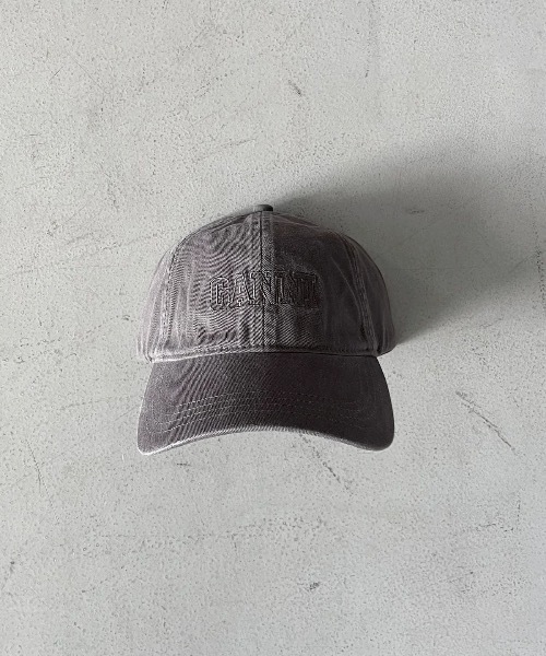 GANNI（ガニー）の「GANNI Cap Hat（キャップ・メンズ・アッシュグレー・ONE SIZE）」の6枚目の写真
