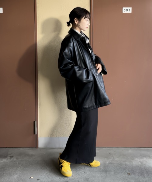 INTER FACTORY(インターファクトリー)の「YUKI- キルティング合皮ジャケット made in INTER FACTORY(その他アウター・レディース・ブラック・FREE)」の13枚目の写真