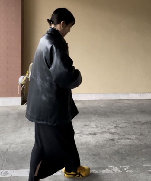 INTER FACTORY(インターファクトリー)の「YUKI- キルティング合皮ジャケット made in INTER FACTORY(その他アウター・レディース・ブラック・FREE)」の14枚目の写真