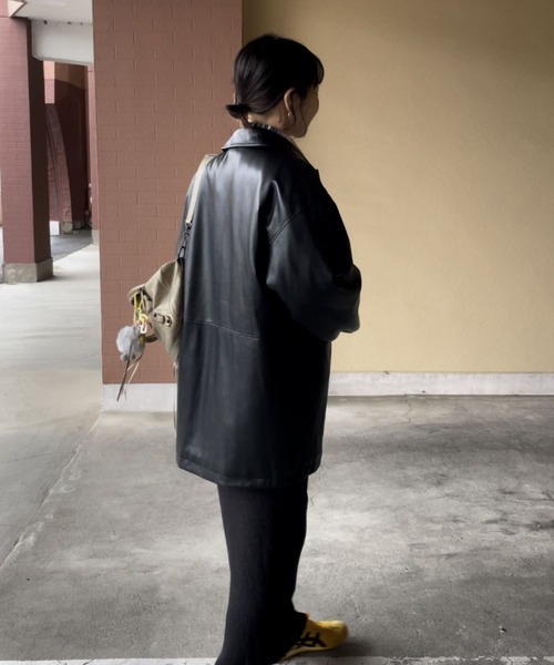 INTER FACTORY(インターファクトリー)の「YUKI- キルティング合皮ジャケット made in INTER FACTORY(その他アウター・レディース・ブラック・FREE)」の16枚目の写真