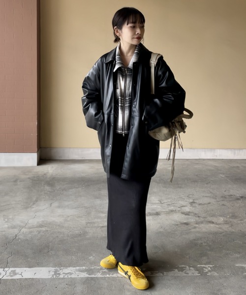 INTER FACTORY(インターファクトリー)の「YUKI- キルティング合皮ジャケット made in INTER FACTORY(その他アウター・レディース・ブラック・FREE)」の19枚目の写真