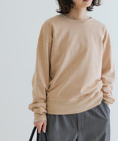 URBAN RESEARCH（アーバンリサーチ）の「ソフト裏毛ドルマンスウェット（スウェット・レディース・オフホワイト/ピンクベージュ/オートミール・FREE）」の15枚目の写真