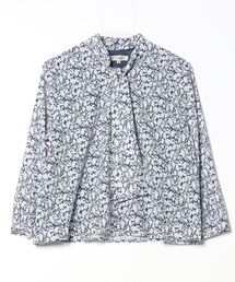 TOKYO SHIRTS | ボウタイプリント レディース長袖ブラウス(Tシャツ/カットソー)