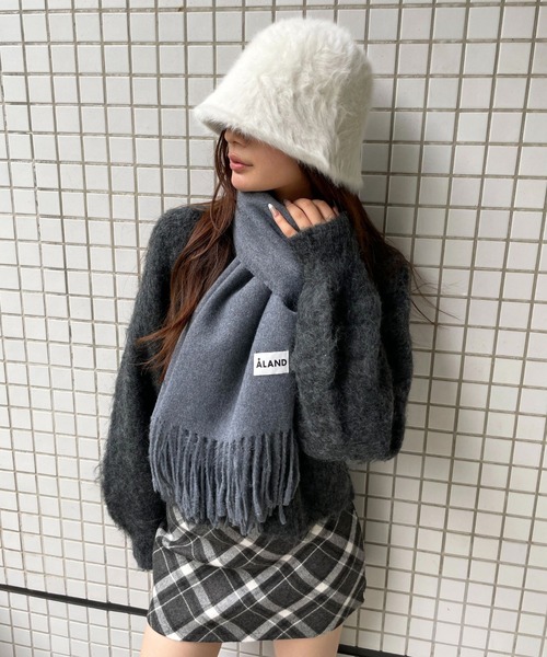 UNISEX】ALAND／カシミヤタッチマフラー（マフラー）｜ALAND