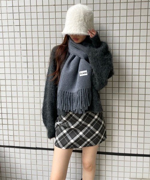 UNISEX】ALAND／カシミヤタッチマフラー（マフラー）｜ALAND