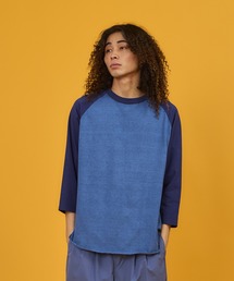 PIGMENT DYE 2-TONE B.B. TEE / ピグメントダイ 2トーン ベースボール ティー