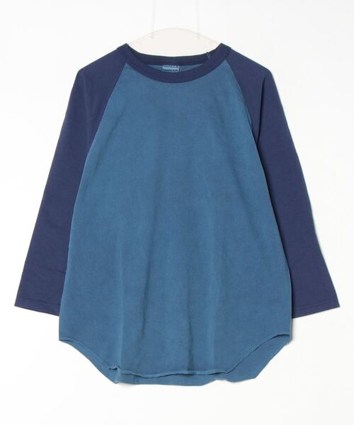 WALLA WALLA SPORT（ワラワラスポーツ）の「PIGMENT DYE 2-TONE B.B. TEE / ピグメントダイ 2トーン ベースボール ティー（Tシャツ/カットソー・メンズ・ブラック/レッド/ブラウン/ネイビー/パープル/グリーン・X-LARGE/LARGE/XXX-LARGE/XX-LARGE/MEDIUM/SMALL）」の12枚目の写真