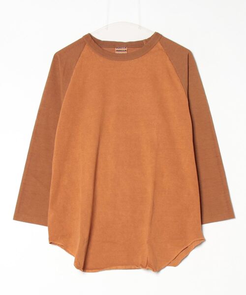 WALLA WALLA SPORT（ワラワラスポーツ）の「PIGMENT DYE 2-TONE B.B. TEE / ピグメントダイ 2トーン ベースボール ティー（Tシャツ/カットソー・メンズ・ブラック/レッド/ブラウン/ネイビー/パープル/グリーン・X-LARGE/LARGE/XXX-LARGE/XX-LARGE/MEDIUM/SMALL）」の15枚目の写真