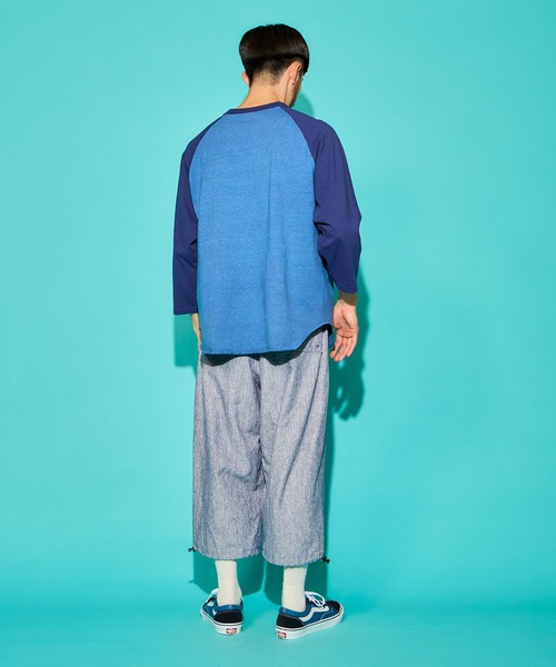 WALLA WALLA SPORT（ワラワラスポーツ）の「PIGMENT DYE 2-TONE B.B. TEE / ピグメントダイ 2トーン ベースボール ティー（Tシャツ/カットソー・メンズ・ブラック/レッド/ブラウン/ネイビー/パープル/グリーン・X-LARGE/LARGE/XXX-LARGE/XX-LARGE/MEDIUM/SMALL）」の20枚目の写真