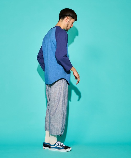 WALLA WALLA SPORT（ワラワラスポーツ）の「PIGMENT DYE 2-TONE B.B. TEE / ピグメントダイ 2トーン ベースボール ティー（Tシャツ/カットソー・メンズ・ブラック/レッド/ブラウン/ネイビー/パープル/グリーン・X-LARGE/LARGE/XXX-LARGE/XX-LARGE/MEDIUM/SMALL）」の19枚目の写真