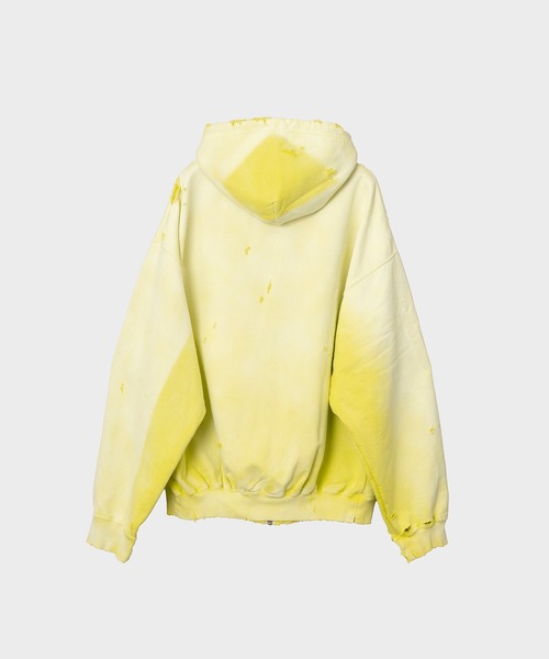 MIHARA YASUHIRO SUN FADED PARKA ジップパーカー Maison MIHARA YASUHIRO - 【24AW】サンフェーデッド ダメージ