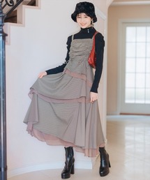 ウィルセレクション　チェックティアードワンピース　新品　未使用　タグ付き チェックティアードワンピース | ウィルセレクション