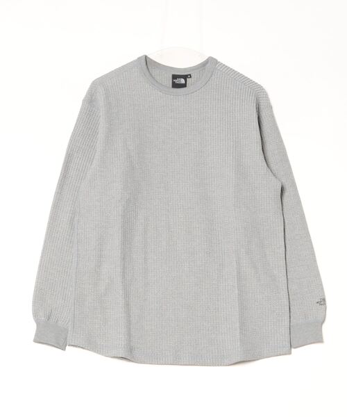 THE NORTH FACE（ザノースフェイス）の「ザ ノース フェイス THE NORTH FACE L/S Warm Waffle Crew_ロングスリーブウォームワッフルクルー（その他トップス・メンズ・グリーン/ホワイト/ブラック/グレー・M/S/L/SS/XL）」の3枚目の写真