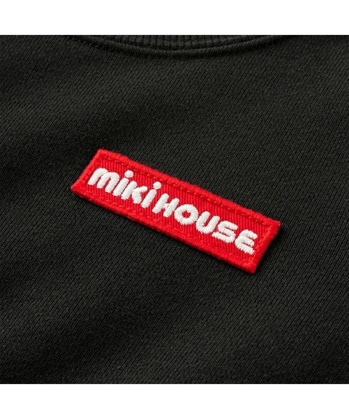 MIKI HOUSE（ミキハウス）の「【WEB限定】ワッペンロゴトレーナー（スウェット・キッズ・グリーン系その他2/パープル/サーモンピンク/ホワイト/ブラック/ブルー・80ｃｍ/140cm/130cm/120cm/110cm/100cm/90cm）」の15枚目の写真