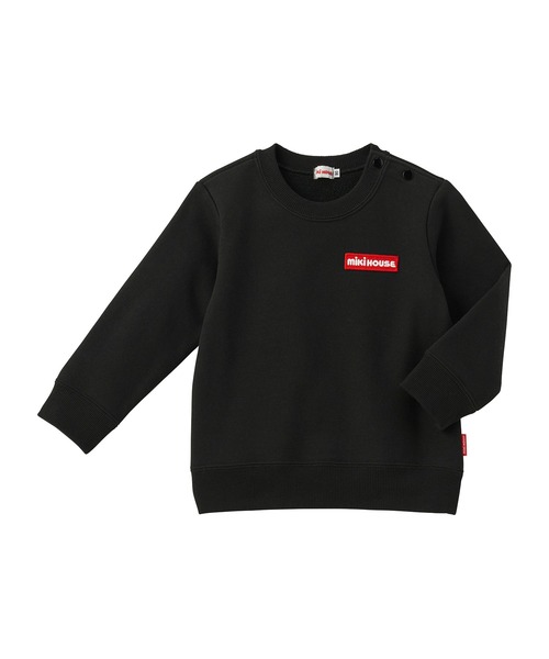 MIKI HOUSE（ミキハウス）の「【WEB限定】ワッペンロゴトレーナー（スウェット・キッズ・グリーン系その他2/パープル/サーモンピンク/ホワイト/ブラック/ブルー・80ｃｍ/140cm/130cm/120cm/110cm/100cm/90cm）」の13枚目の写真