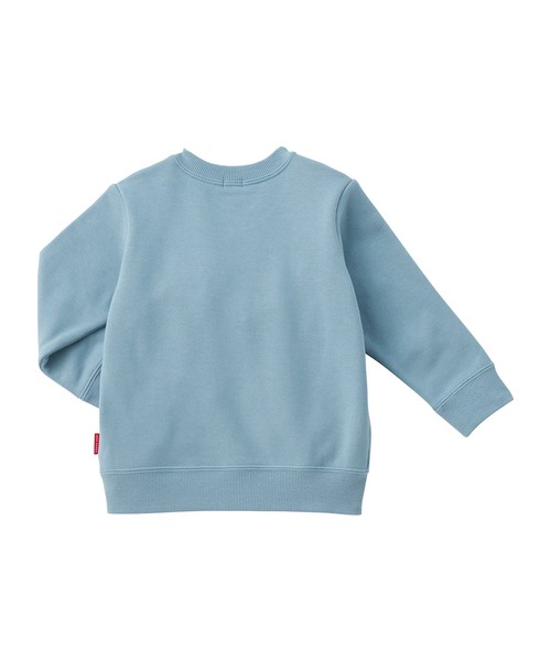 MIKI HOUSE（ミキハウス）の「【WEB限定】ワッペンロゴトレーナー（スウェット・キッズ・グリーン系その他2/パープル/サーモンピンク/ホワイト/ブラック/ブルー・80ｃｍ/140cm/130cm/120cm/110cm/100cm/90cm）」の22枚目の写真