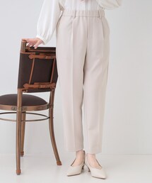 SHOO・LA・RUE | 【洗える/S-3L/セットアップ可】セレモニーや通勤に カットジョーゼットテーパードパンツ(その他パンツ)