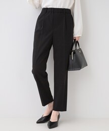 SHOO・LA・RUE | 【洗える/S-3L/セットアップ可】セレモニーや通勤に カットジョーゼットテーパードパンツ(その他パンツ)