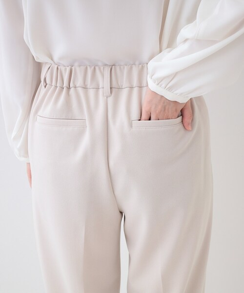 SHOO・LA・RUE（シューラルー）の「【洗える/S-3L/セットアップ可】セレモニーや通勤に カットジョーゼットテーパードパンツ（その他パンツ・レディース・ブラック/ネイビー/ナチュラル・04/03/02/01/05）」の7枚目の写真