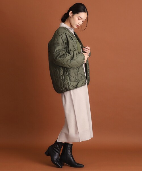 THE SHOP TK （ザ ショップ ティーケー ）の「◆【毛玉になりにくい/静電気防止】ハーフジップワンピース/洗える（ワンピース・レディース・ライトグレー/スミクロ/ブラック/ボルドー・12/13）」の10枚目の写真