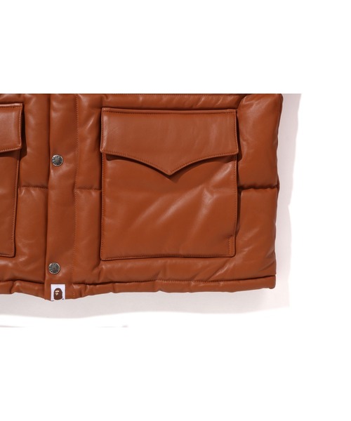 A BATHING APE（アベイシングエイプ）の「LEATHER CLASSIC DOWN JACKET