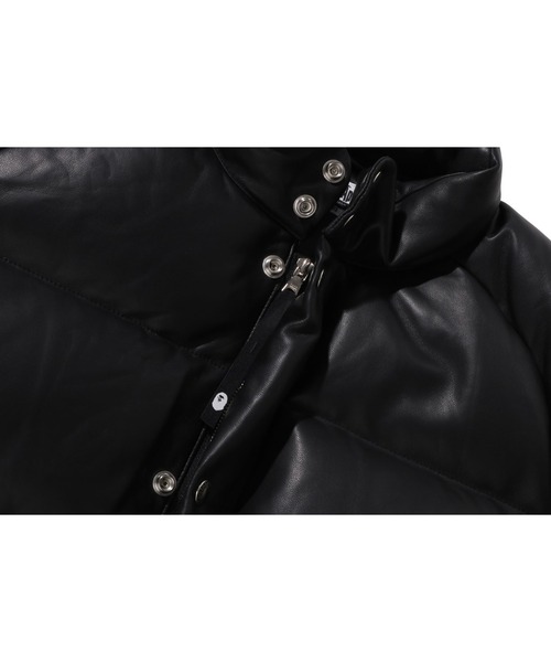 A BATHING APE（アベイシングエイプ）の「LEATHER CLASSIC DOWN JACKET