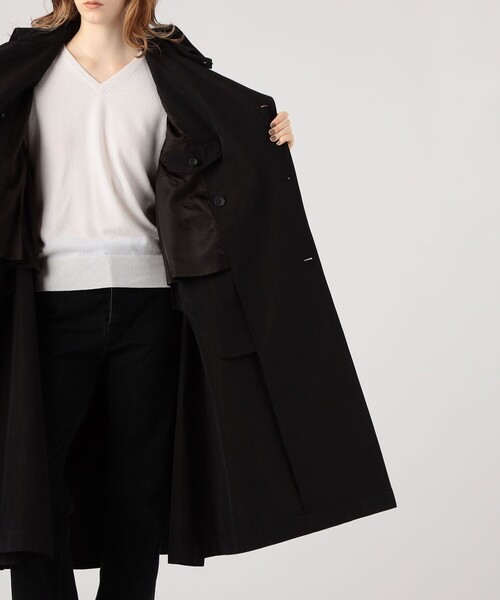 HAVERSACK(ハバーザック)の「HAVERSACK ロングトレンチコート(トレンチコート・レディース・ダークブラウン・2/1)」の6枚目の写真
